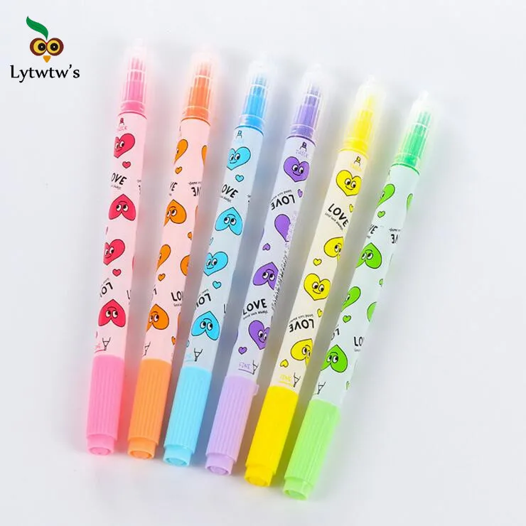 1 Pieces Lytwtw's Korean Double Writing Creativity Fresh Heart Expression 6 Color Cute Art Marker Graffiti Pens
1 Pieces Lytwtw's Korean Double Writing Creativity Fresh Heart Expression 6 Color Cute Art Marker Graffiti Pens