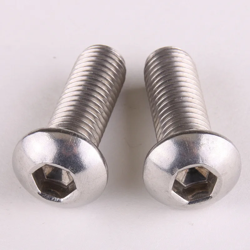 30PCS 304 Stainless Steel Hex Head Screws Semicircle Head Mushroom Pan Head M4*14 DIN7380
30PCS 304 Stainless Steel Hex Head Screws Semicircle Head Mushroom Pan Head M4*14 DIN7380