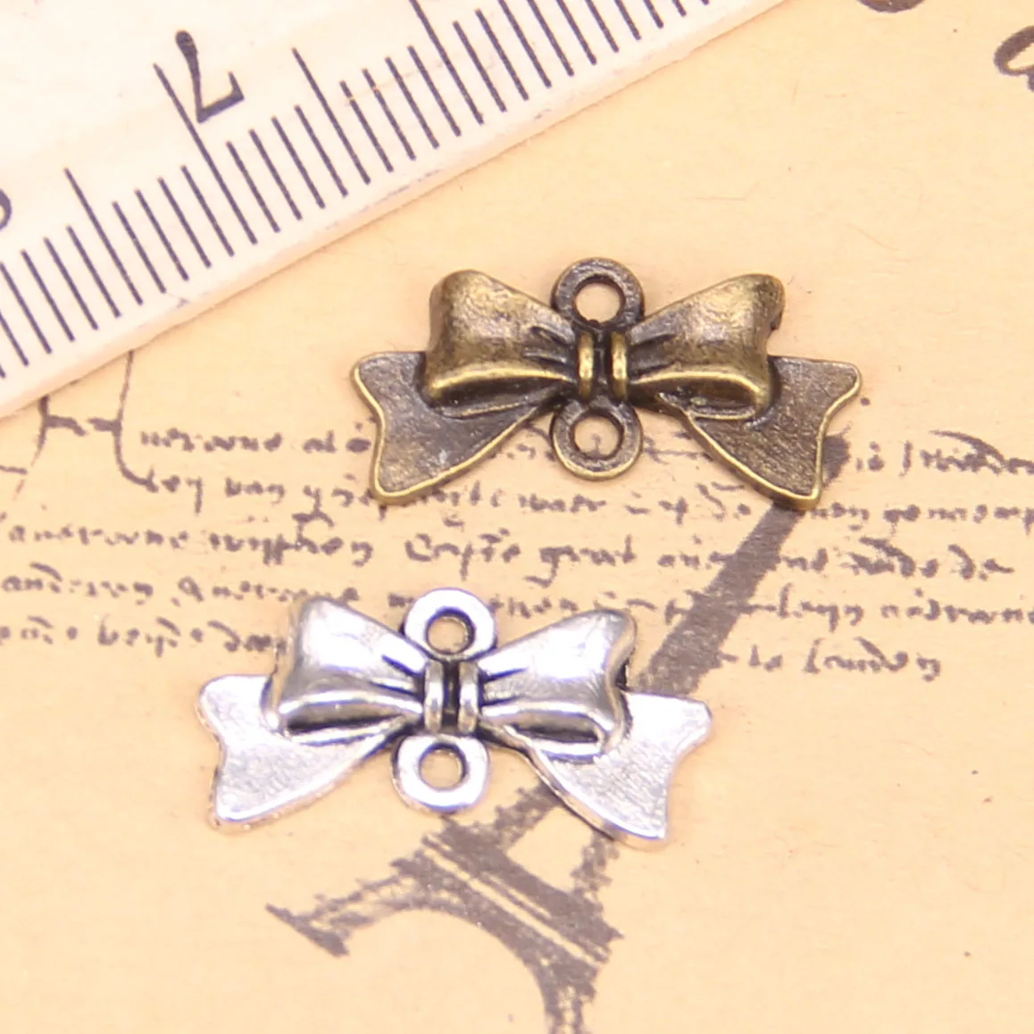 162pcs Charms For Jewelry Making bowknot bow 20x9mm Antique Silver Plated Pendants DIY Handmake Tibetan Silver Bracelet Necklace
162pcs Charms For Jewelry Making bowknot bow 20x9mm Antique Silver Plated Pendants DIY Handmake Tibetan Silver Bracelet Necklace