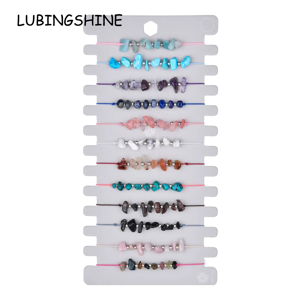 12pcs/Sets Women Natural Stone Charms Beaded Bracelets&Bangles Braided Adjustable Chain Bracelet Anklet Wristband Jewelry
12pcs/Sets Women Natural Stone Charms Beaded Bracelets&Bangles Braided Adjustable Chain Bracelet Anklet Wristband Jewelry