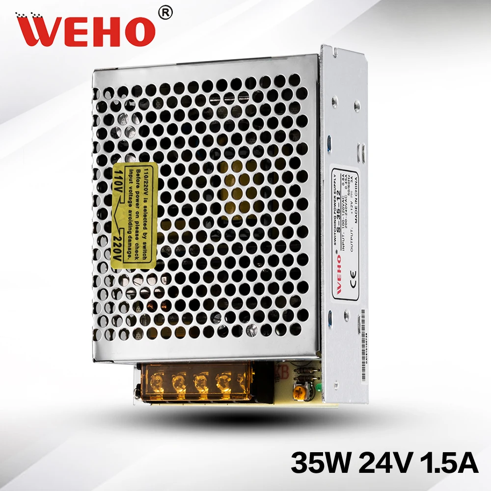 (S-35-24) 110VAC(220VAC) to 24vDC Power transformer 35w Switching power supply 24v
(S-35-24) 110VAC(220VAC) to 24vDC Power transformer 35w Switching power supply 24v