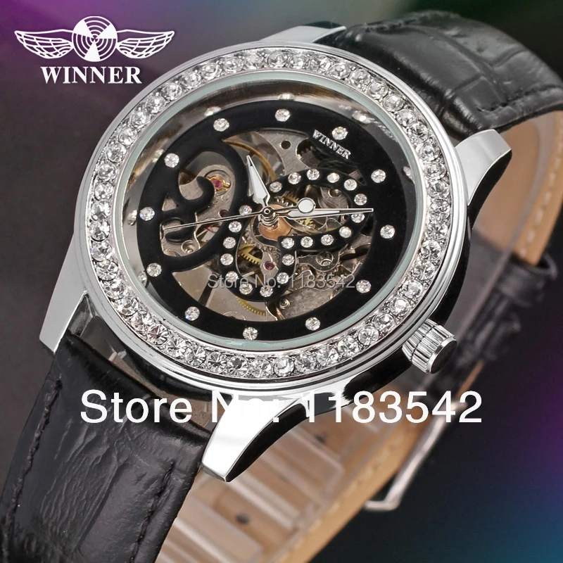Winner new Mechanical Ladies fashion skeleton dress watch silver color with clear stones free shipping
Winner new Mechanical Ladies fashion skeleton dress watch silver color with clear stones free shipping