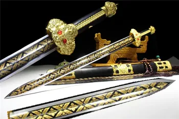 Chinese High Quality KungFu Dao Sword Han Jian 1095High Manganese Steel Black Blade Full Tang
Chinese High Quality KungFu Dao Sword Han Jian 1095High Manganese Steel Black Blade Full Tang