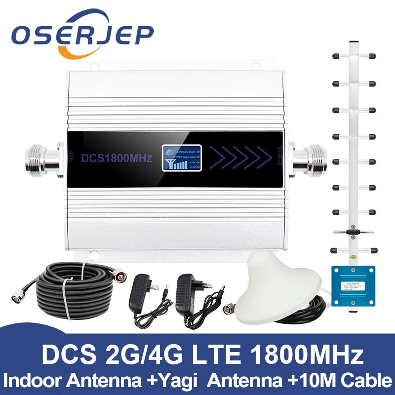 LCD Display GSM Repeater 1800Mhz 4G Cellular Signal Booster Cell Signal Amplifier booster DCS 1800 Mobile Phone Signal amplifier
LCD Display GSM Repeater 1800Mhz 4G Cellular Signal Booster Cell Signal Amplifier booster DCS 1800 Mobile Phone Signal amplifier