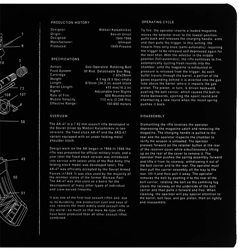 AR47 Gun Cleaning Bench Mat (2)