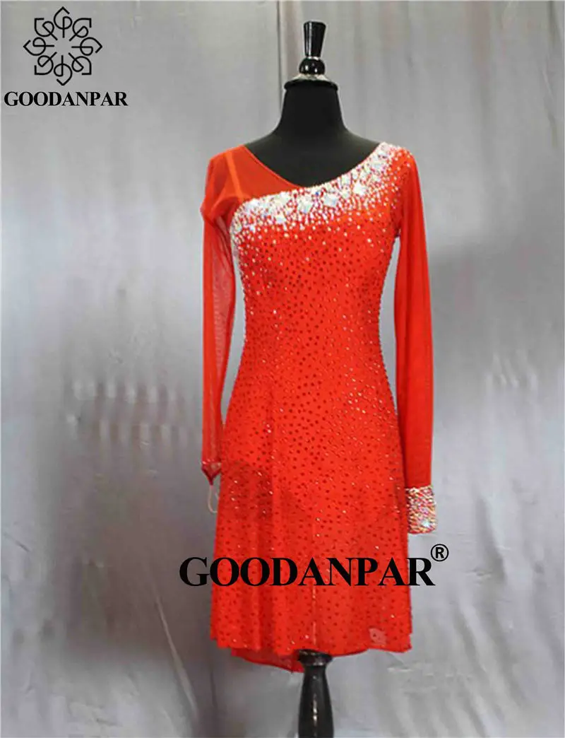 GOODANPAR dance dress Latin Dress Latin Skirt short sexy Costume Salsa Rumba Samba Cha Cha Handmade stones good quality
GOODANPAR dance dress Latin Dress Latin Skirt short sexy Costume Salsa Rumba Samba Cha Cha Handmade stones good quality