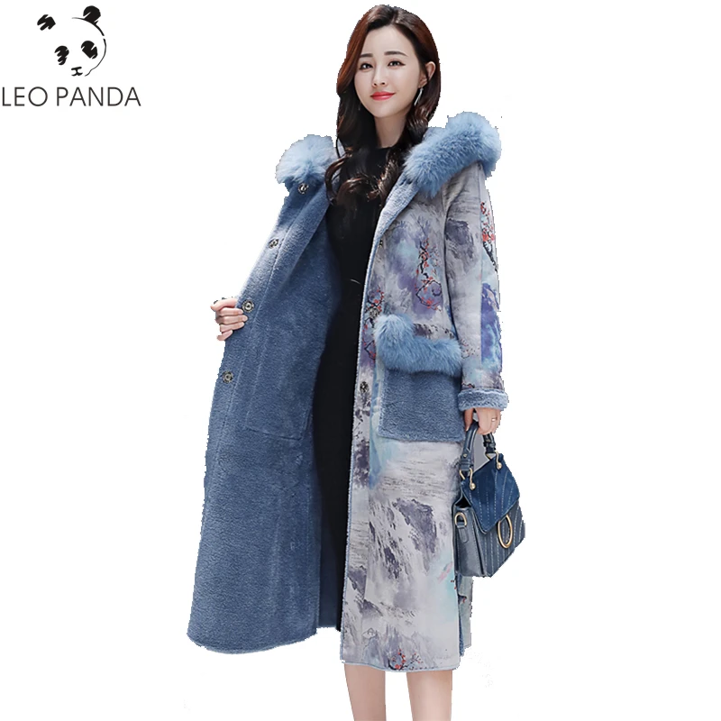 2019 Winter New Long Jackets Wool Liner Cotton Patchwork Print pattern Outerwear Women Hooded Parkas Mujer cotton-padded Coat
2019 Winter New Long Jackets Wool Liner Cotton Patchwork Print pattern Outerwear Women Hooded Parkas Mujer cotton-padded Coat