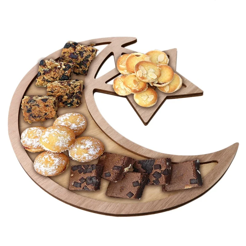 Eid Mubarak Ramadan Food Wooden Tray Muslim Islam Home Party Fruit Candy Storage Tray Fruit Display Holder Kitchen Gadget
Eid Mubarak Ramadan Food Wooden Tray Muslim Islam Home Party Fruit Candy Storage Tray Fruit Display Holder Kitchen Gadget