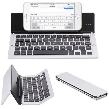 Triple Folding Wireless Bluetooth Keyboard 59 keysUltra Slim for iPhone Samsung Smartphones/Tablet PC /iPad Min
Triple Folding Wireless Bluetooth Keyboard 59 keysUltra Slim for iPhone Samsung Smartphones/Tablet PC /iPad Min