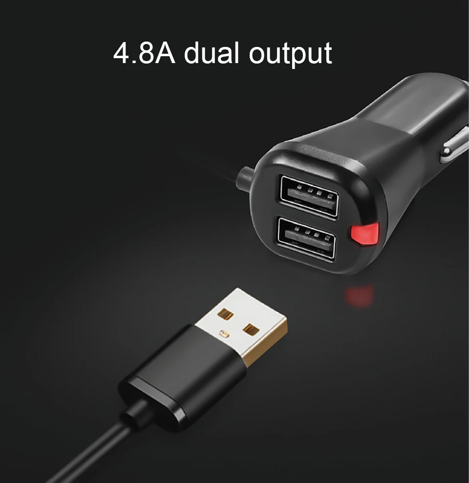 Cunymagos Bluetooth Car Kit mp3 Music Player FM Transmitter Modulator 2.1A Dual USB Car Charger Support U Disk TF Card DC 1224V (4)