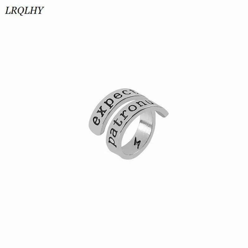 Cartoon series European and American style incantation expecto patronum finger ring festival gift Toys
Cartoon series European and American style incantation expecto patronum finger ring festival gift Toys
