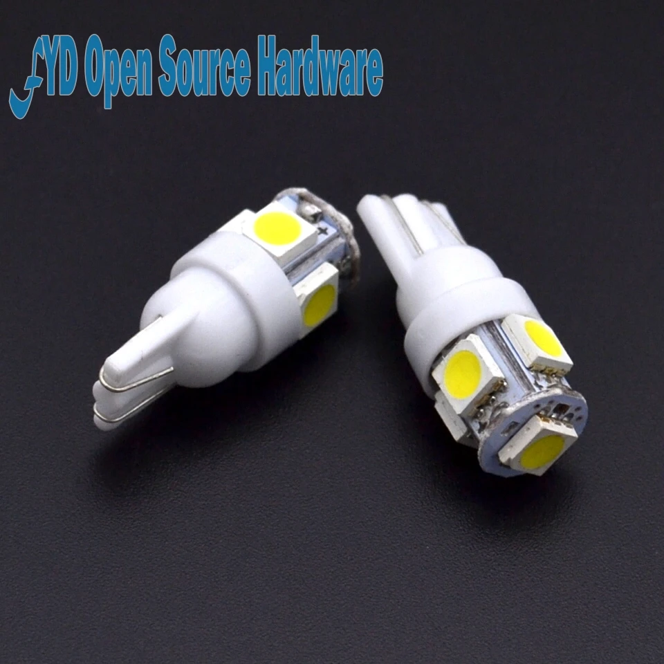 10pcs T10 194 168 W5W 6V 6.3V 5050 5 SMD 5 LEDs LED Light Bulb Clearance Light Parking Light Indicator Reading Lamps
10pcs T10 194 168 W5W 6V 6.3V 5050 5 SMD 5 LEDs LED Light Bulb Clearance Light Parking Light Indicator Reading Lamps