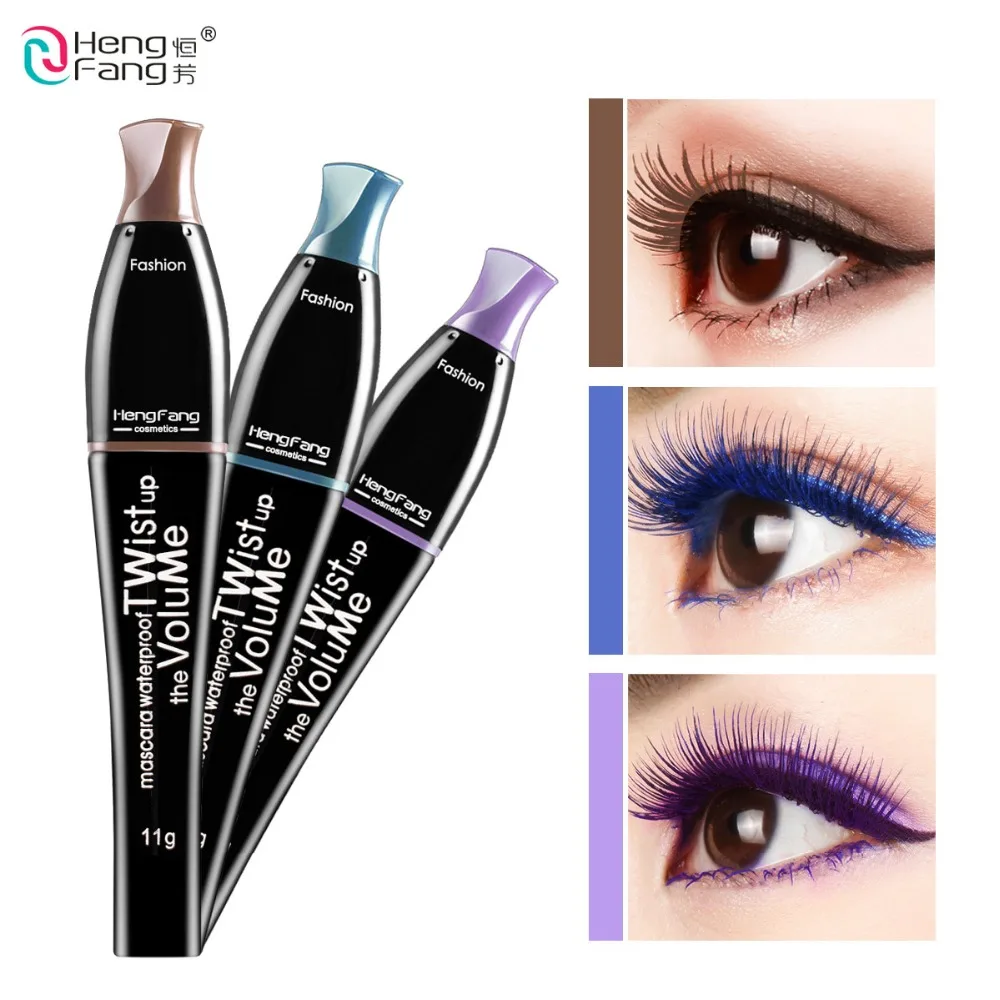 Eyes Makeup Waterproof Easy Remove 3D Curling Fiber Rimel Color Mascara Brown Blue Purple Cosplay Mascaras Makeup
Eyes Makeup Waterproof Easy Remove 3D Curling Fiber Rimel Color Mascara Brown Blue Purple Cosplay Mascaras Makeup