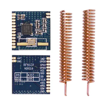 4pcs RF4431+Antenna | 433MHz Low Cost Small Size Embedded Wireless Transmitter and Receiver FSK 13dBm 20mW RF Module
4pcs RF4431+Antenna | 433MHz Low Cost Small Size Embedded Wireless Transmitter and Receiver FSK 13dBm 20mW RF Module