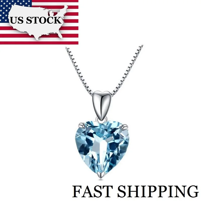 USA STOCK Uloveido Women Silver 925 Necklaces Pendants Jewelry Collier Chain Colar Blue Heart Suspension with Box 40% Off LN002
USA STOCK Uloveido Women Silver 925 Necklaces Pendants Jewelry Collier Chain Colar Blue Heart Suspension with Box 40% Off LN002