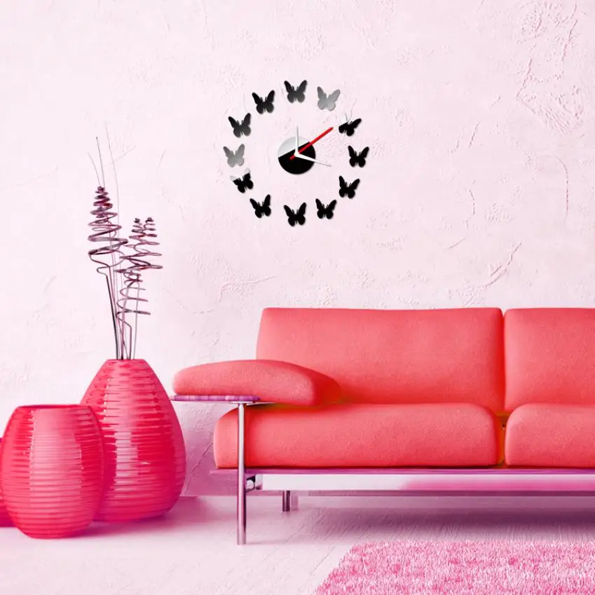 Personality Butterfly Style DIY Self Adhesive Interior Wall Creative Decoration Clock 420
Personality Butterfly Style DIY Self Adhesive Interior Wall Creative Decoration Clock 420