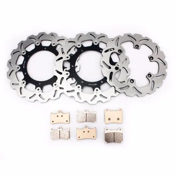 BIKINGBOY Front Rear Brake Disks Discs Rotors Brake Pads Kit For Yamaha XJR 1300 SP 99 00 01 BT BULLDOG 1100 02 03 04 05 06 
BIKINGBOY Front Rear Brake Disks Discs Rotors Brake Pads Kit For Yamaha XJR 1300 SP 99 00 01 BT BULLDOG 1100 02 03 04 05 06