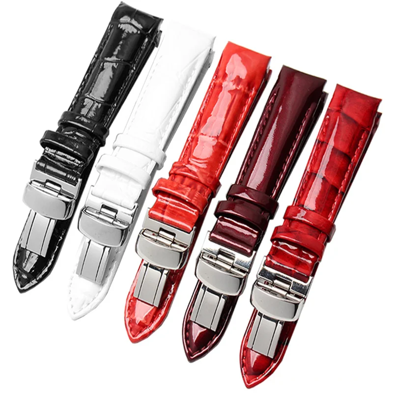 18mm Women's Leather Watch Strap for T035 Watch Strap White Black Red Patent Leather Watch Strap
18mm Women's Leather Watch Strap for T035 Watch Strap White Black Red Patent Leather Watch Strap