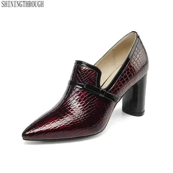 Classic Women Brand Genuine Leather bowties Pumps Med High Heeled Autumn Office Pumps Female Wedding Shoes Woman
Classic Women Brand Genuine Leather bowties Pumps Med High Heeled Autumn Office Pumps Female Wedding Shoes Woman