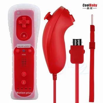 2-in-1 Wireless Remote Controller+Nunchuk Control for Nintendo Wii Motion Plus game console with Silicone Case Accessories
2-in-1 Wireless Remote Controller+Nunchuk Control for Nintendo Wii Motion Plus game console with Silicone Case Accessories