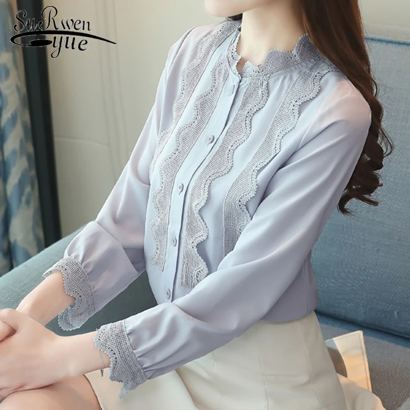 chiffon lace women blouse 2018 women tops and blouses autumn new female causal long sleeved shirt solid blusa feminine 1205 40
chiffon lace women blouse 2018 women tops and blouses autumn new female causal long sleeved shirt solid blusa feminine 1205 40
