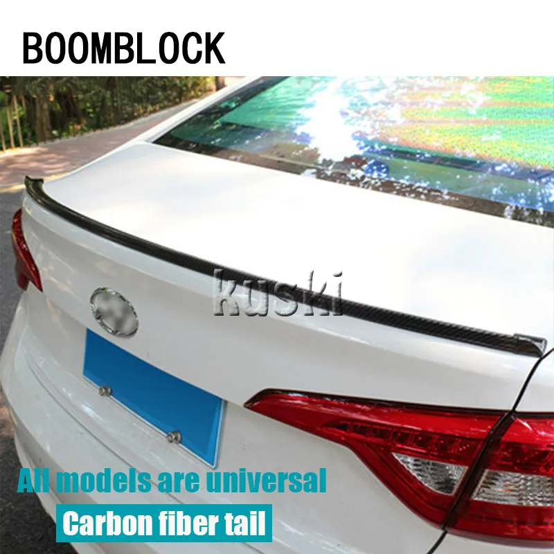 BOOMBLOCK Автомобильный задний спойлер из углеродного волокна крыло для Abarth Fiat 500 BMW E60