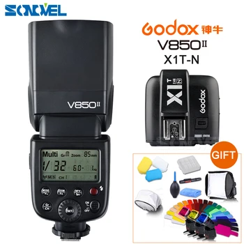 Godox V850II GN60 HSS 2.4G Wireless X System Flash Speedlite Li-ion battery+ X1N Transmitter For Nikon Cameras D810 D800 D750 D5
Godox V850II GN60 HSS 2.4G Wireless X System Flash Speedlite Li-ion battery+ X1N Transmitter For Nikon Cameras D810 D800 D750 D5