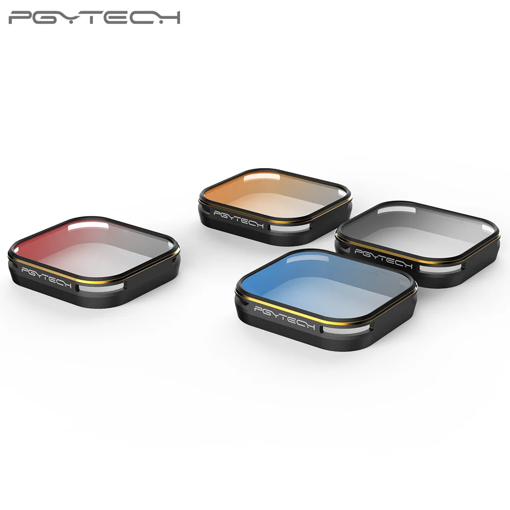 PGYTECH Gopro filter gradual color Gray/Orange/Blue/Red And 4pcs set Gold edge lens filters for Gopro Hero 5 6 Accessory
PGYTECH Gopro filter gradual color Gray/Orange/Blue/Red And 4pcs set Gold edge lens filters for Gopro Hero 5 6 Accessory