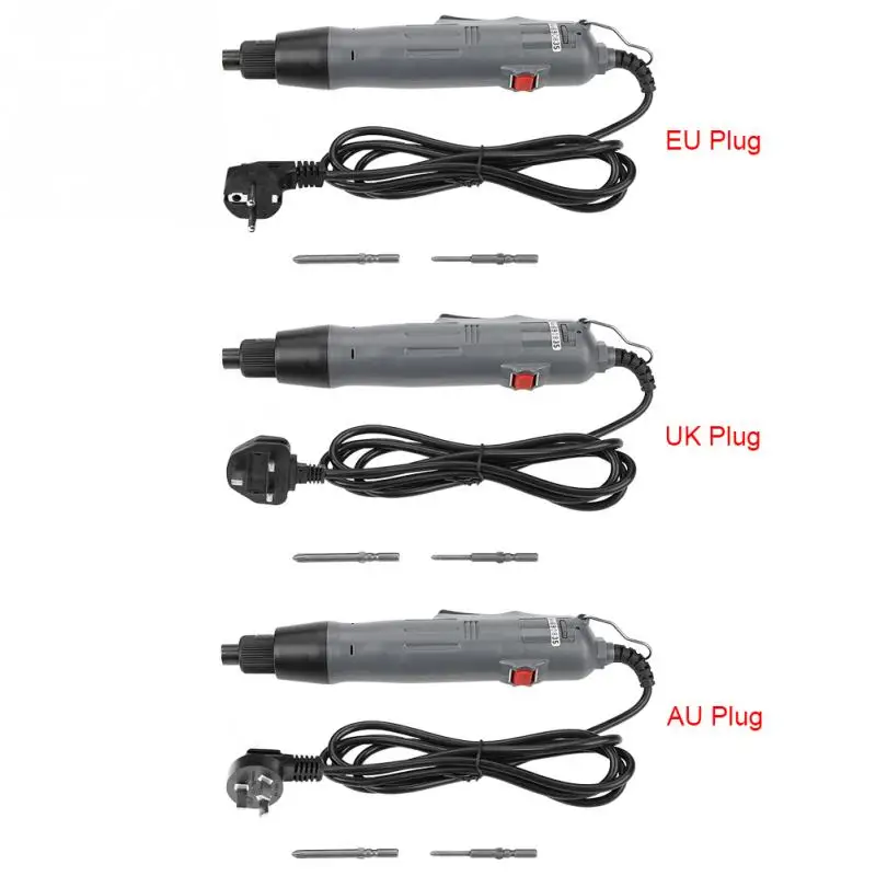 220V Electric Screwdrivers Handheld Straight Shank Electric Screwdriver Bidirectional Power Tools With 5mm Screwdriver Bits
220V Electric Screwdrivers Handheld Straight Shank Electric Screwdriver Bidirectional Power Tools With 5mm Screwdriver Bits