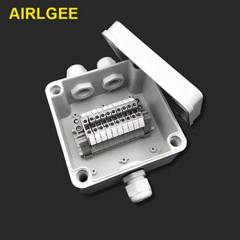 IP66 ABS Waterproof Electronics Junction Box 1 Inlet 2 Outlet DIY Terminals Enclosure Case Wiring Connection Box 120x120x80mm
IP66 ABS Waterproof Electronics Junction Box 1 Inlet 2 Outlet DIY Terminals Enclosure Case Wiring Connection Box 120x120x80mm