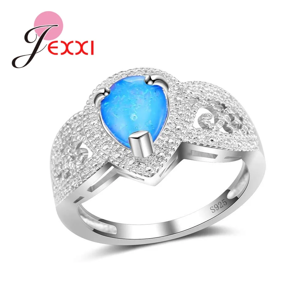 Causal Vintage 925 Sterling Silver Hollowing Design Blue Opal Band Rings For Women Party Engagement Anillos Jewelry
Causal Vintage 925 Sterling Silver Hollowing Design Blue Opal Band Rings For Women Party Engagement Anillos Jewelry