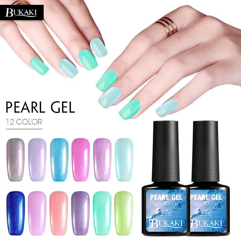 BUKAKI 1pcs Colorful Soak Off Shiny Sea Shell LED UV Gel Nail Polish Pearl Gel Varnish Long Lasting Nail Gel Lacquer
BUKAKI 1pcs Colorful Soak Off Shiny Sea Shell LED UV Gel Nail Polish Pearl Gel Varnish Long Lasting Nail Gel Lacquer