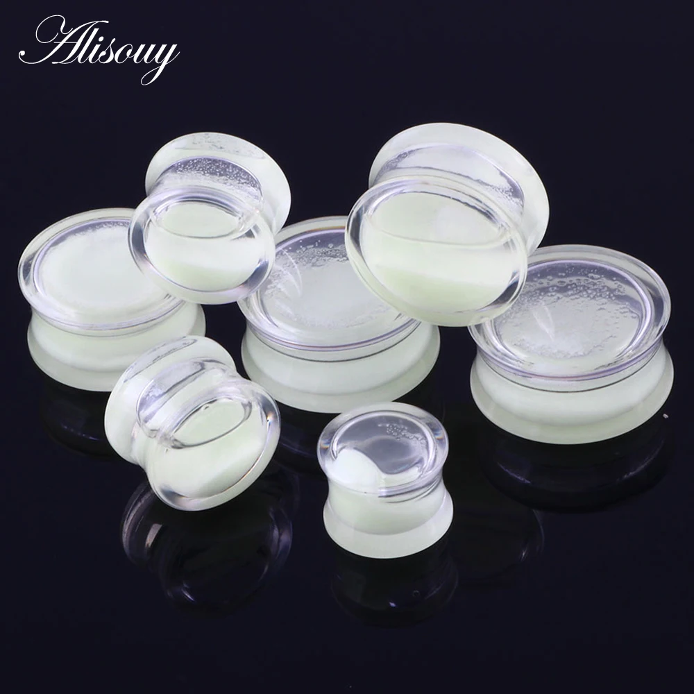 Alisouy 1 pair Acrylic transparent Glow In Dark Ear Plugs Tunnel Flesh Ear Expander Ear Plug Body Piercing Jewelry cool for men
Alisouy 1 pair Acrylic transparent Glow In Dark Ear Plugs Tunnel Flesh Ear Expander Ear Plug Body Piercing Jewelry cool for men