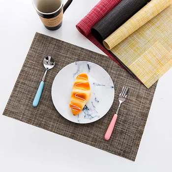 PVC Placemats With Pocket Solid Color Insulation Table Mat Kitchen Table Pads Bowl Pad Coasters Waterproof Table Accessories
PVC Placemats With Pocket Solid Color Insulation Table Mat Kitchen Table Pads Bowl Pad Coasters Waterproof Table Accessories