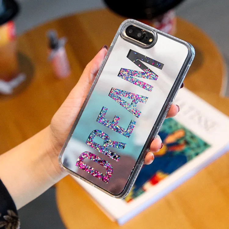 Fashion Dynamic Quicksand Glitter Powder Case For iphone X 8 7 6 6s Plus Fundas Slim Hard Clear Mirror Cover Soft Edge PhoneCase
Fashion Dynamic Quicksand Glitter Powder Case For iphone X 8 7 6 6s Plus Fundas Slim Hard Clear Mirror Cover Soft Edge PhoneCase