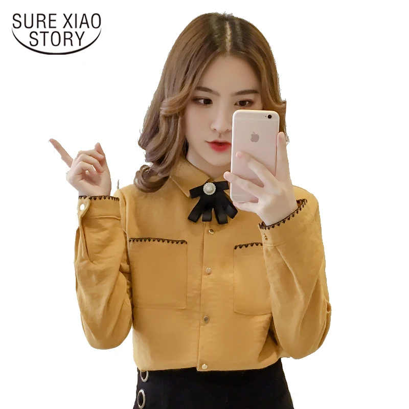 new arrived 2018 spring blouse women long - sleeved shirt female loose clothing office lady bottoming solid tops d321 30
new arrived 2018 spring blouse women long - sleeved shirt female loose clothing office lady bottoming solid tops d321 30