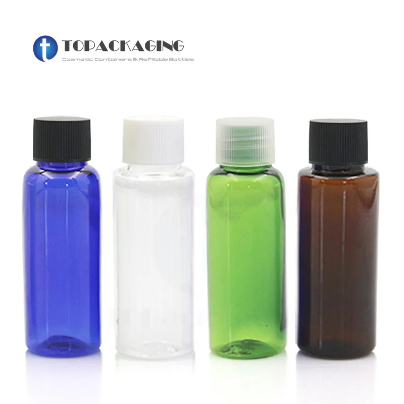 

100PCS*20ml Screw Cap Bottle Empty Plastic Cosmetic Container Small Sample Lotion Essence Oil Makeup Shampoo Refillable Packing