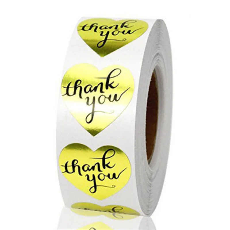 500Pcs/Lot Gold Heart Shaped Thank You Foil Stickers Labels for Wedding Anniversary Birthday Party Gift
500Pcs/Lot Gold Heart Shaped Thank You Foil Stickers Labels for Wedding Anniversary Birthday Party Gift