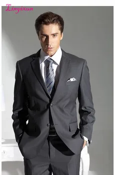 Linyixun Fashion Design Dark Grey Groomsman Suit Business Suit Men Wedding Suits Groom Tuxedos (Jacket+Pant)
Linyixun Fashion Design Dark Grey Groomsman Suit Business Suit Men Wedding Suits Groom Tuxedos (Jacket+Pant)