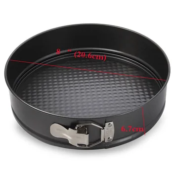 8 inch Removable Bottom Pan Springform Latch Mold Cake Tin
8 inch Removable Bottom Pan Springform Latch Mold Cake Tin