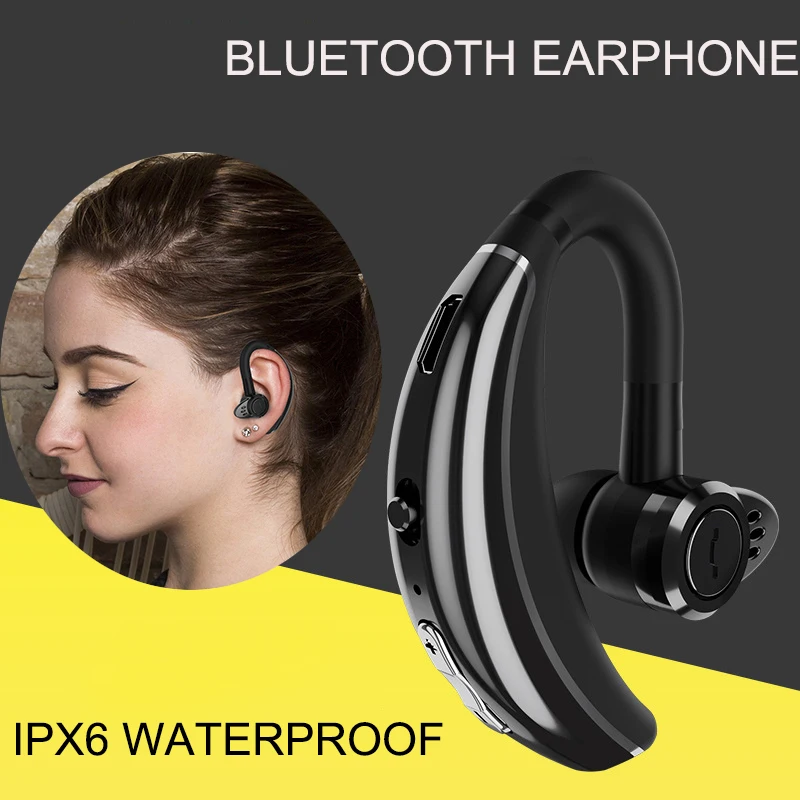 Bluetooth Headphone Sport Wireless Earphone In Ear Business Mini Headset Noise Cancelling with Microphone for Iphone Xiaomi | Электроника