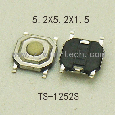 50PCS 5.2x5.2x1.5mm Light Touchig Push Button Silicone Momentary Tact switch more low-profile 4pin SMD Surface Mounting 
50PCS 5.2x5.2x1.5mm Light Touchig Push Button Silicone Momentary Tact switch more low-profile 4pin SMD Surface Mounting