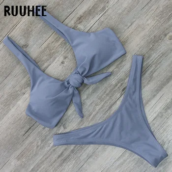 RUUHEE Solid Bikini Swimsuit Swimwear Women Brazilian Bikini Set Push Up Bathing Suit 2018 Thong Female Beachwear With Pad
RUUHEE Solid Bikini Swimsuit Swimwear Women Brazilian Bikini Set Push Up Bathing Suit 2018 Thong Female Beachwear With Pad