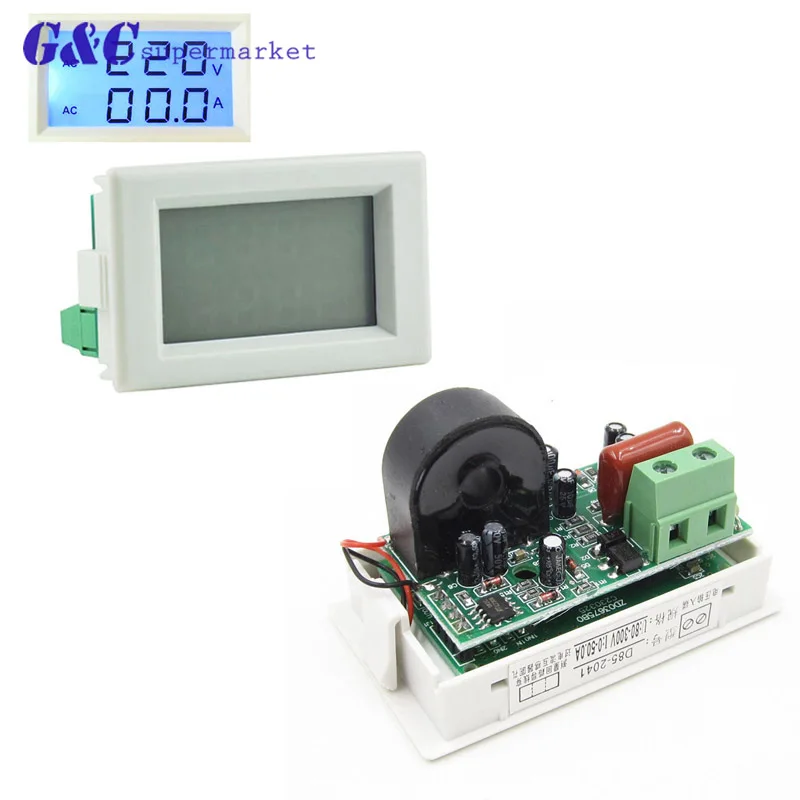 Digital AC 300V/80-300V 50A Voltmeter ammeter Volt Amp Panel Meter Voltage Ampermeter with Blue LCD Digital Display
Digital AC 300V/80-300V 50A Voltmeter ammeter Volt Amp Panel Meter Voltage Ampermeter with Blue LCD Digital Display