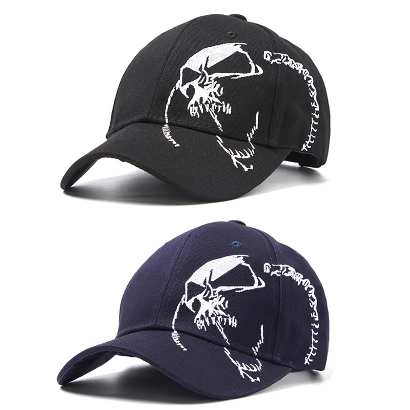 2019 latest baseball cap. Cotton stitching skull patterns hop cap adjustable button cap for men and women.
2019 latest baseball cap. Cotton stitching skull patterns hop cap adjustable button cap for men and women.