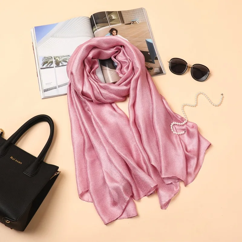 Imitation Silk Scarves Women Cotton Chiffon Scarf Solid Femme Shawls Wraps Silk Bandana Head Scarf Hijab Scarf Beach Poncho
Imitation Silk Scarves Women Cotton Chiffon Scarf Solid Femme Shawls Wraps Silk Bandana Head Scarf Hijab Scarf Beach Poncho
