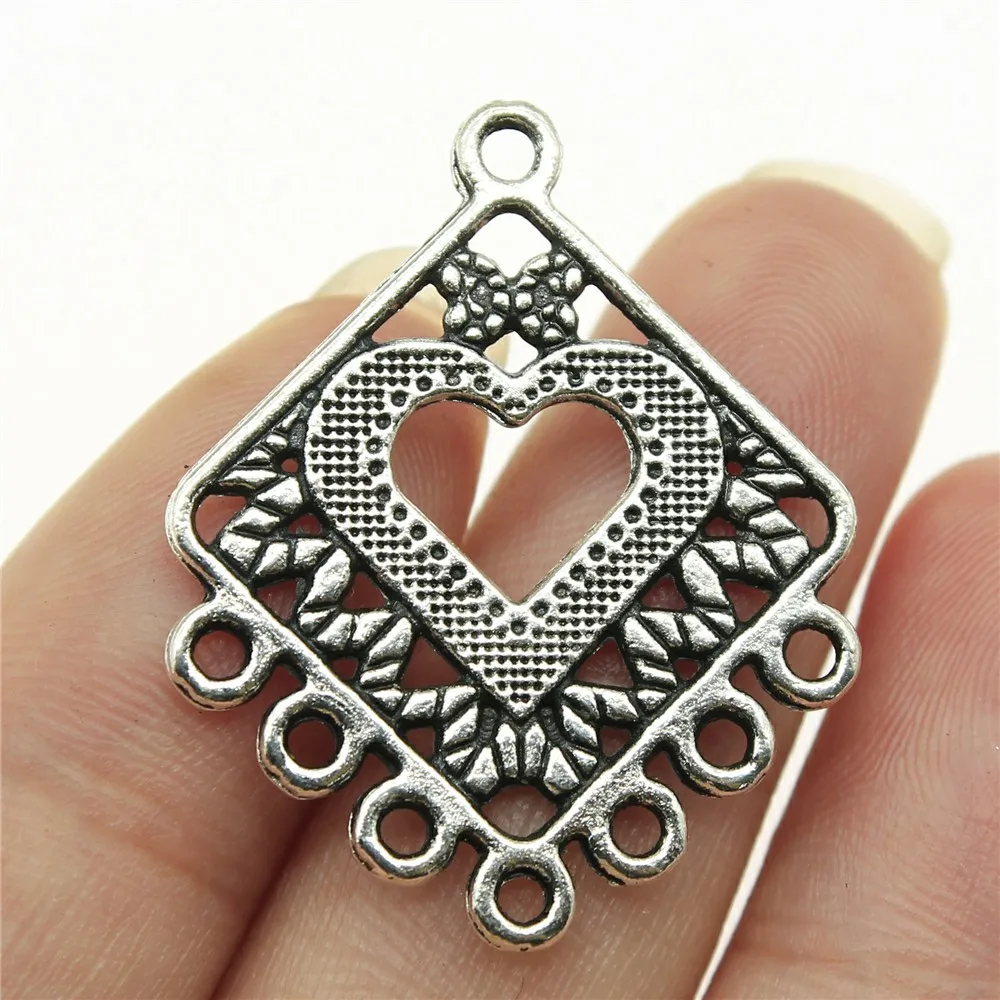 Jewelry Diy Handmade Craft Charms 20pcs/lot Antique Silver Plated 1.2x1 inch (31x25mm) Earring Connector Accessories
Jewelry Diy Handmade Craft Charms 20pcs/lot Antique Silver Plated 1.2x1 inch (31x25mm) Earring Connector Accessories