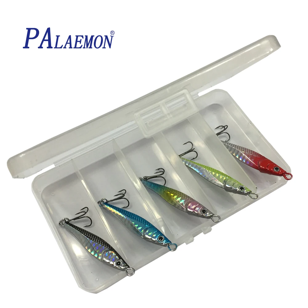 PALAEMON Metal Jig Fishing Lures 5pcs/lot 21g 70mm 3D Eyes Wobbler Artificial Hard Bait
PALAEMON Metal Jig Fishing Lures 5pcs/lot 21g 70mm 3D Eyes Wobbler Artificial Hard Bait