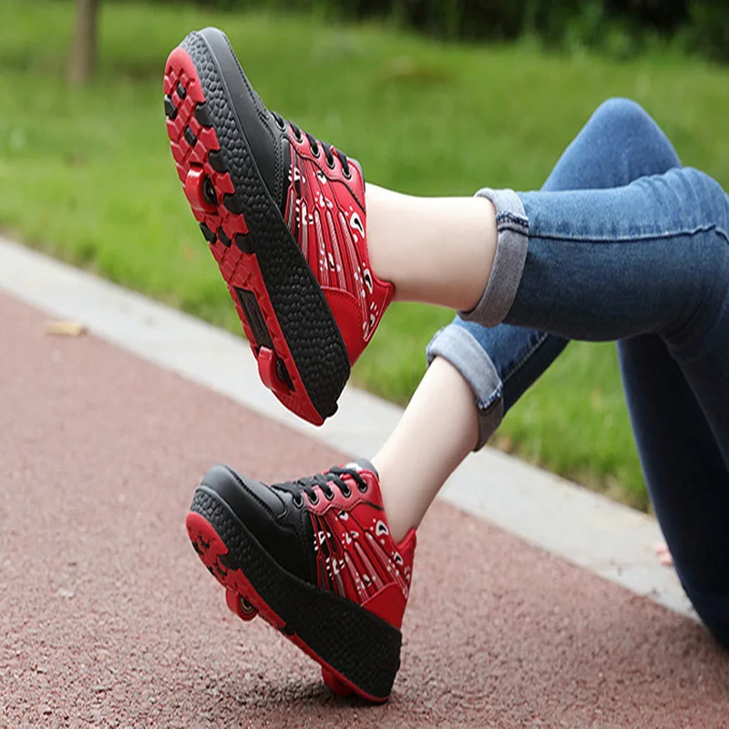 New Children Roller Skate Shoes Boys Girls Automatic Jazzy Flashing Heelies Sport Kids Sneakers With One/Two Wheels Zapatillas
New Children Roller Skate Shoes Boys Girls Automatic Jazzy Flashing Heelies Sport Kids Sneakers With One/Two Wheels Zapatillas