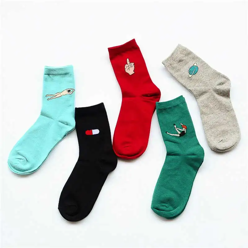 5 Pairs Set Fashion Women Short Cotton Socks Cartoon Solid Casual Dance&Swim Funny Breathable Cartoon Mid Finger Art Female Sox
5 Pairs Set Fashion Women Short Cotton Socks Cartoon Solid Casual Dance&Swim Funny Breathable Cartoon Mid Finger Art Female Sox
